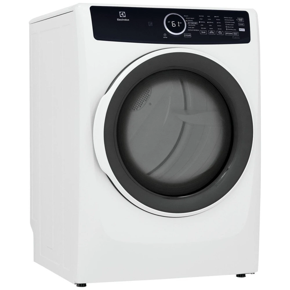 Ensemble laveuse & sécheuse Electrolux – 27 pouces, 5,2 pi³ / 8 pi³, vapeur, empilable, blanc – ELFW7437AW & ELFE743CAW - Image 3