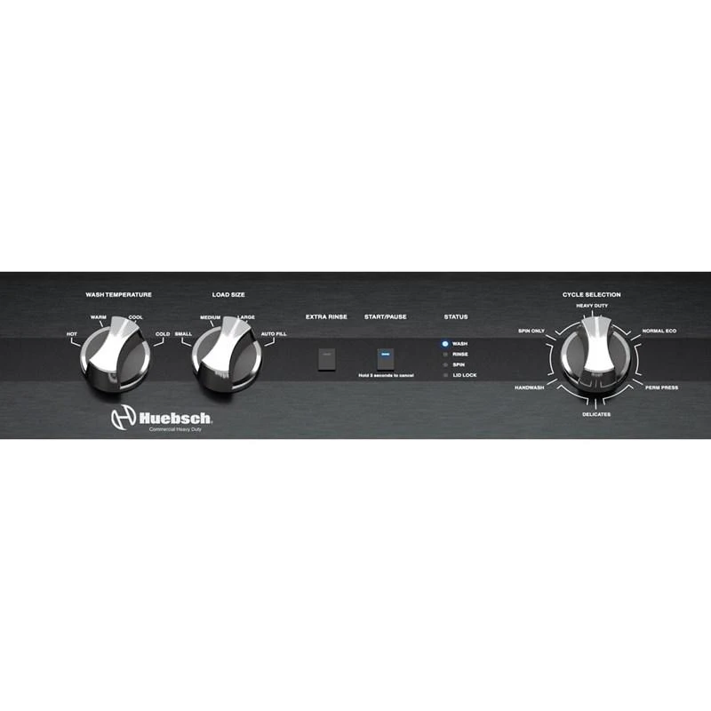 Ensemble laveuse & sécheuse Huebsch 27 pouces – 3.2 pi³ / 7.0 pi³, blanc – TR5104WN & DR5103WE - Image 4