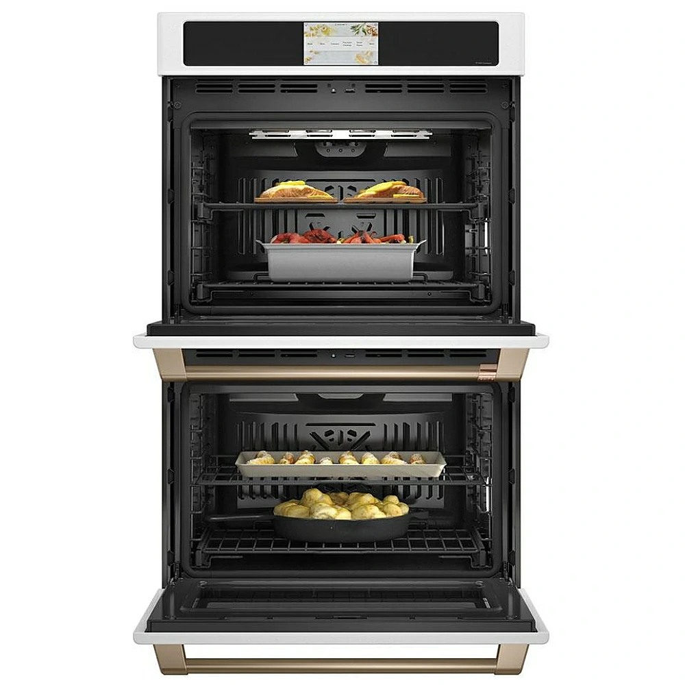 Four encastré double GE Café, 30 pouces, blanc – CTD90DP4N1W2 – Image 3