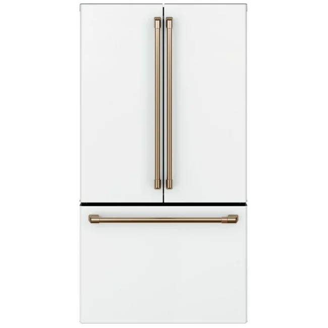 GE Café French door refrigerator, 36" with water and ice, white - CWE23SP4MW2