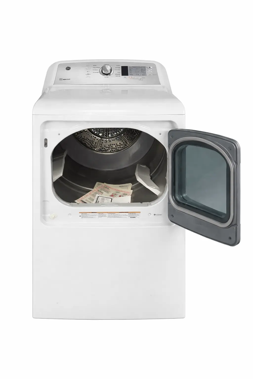 Sécheuse électrique à chargement frontal GE, 27 pouces, 7,4 pi³, blanche – GTD65EBMRWS - Image 2