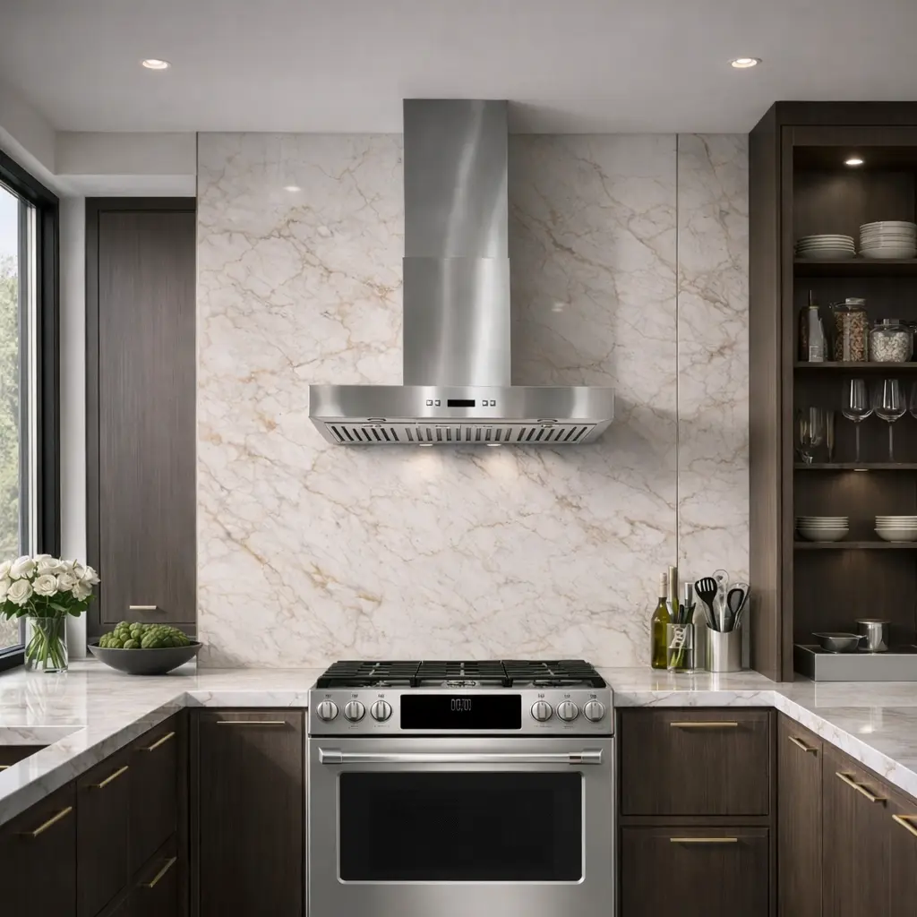 Hotte murale LUX – 30 pouces, 870 PCM, LCD, 3 vitesses, DEL, Stainless – LW30LCD - Image 3