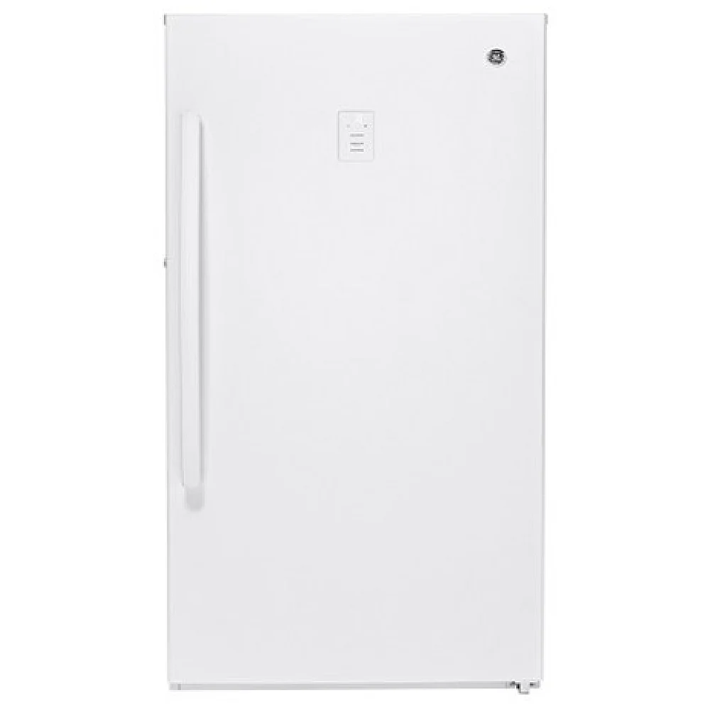 GE Upright Freezer - 28 inches, 14.1 cu. ft., white - FUF14SMRFWW