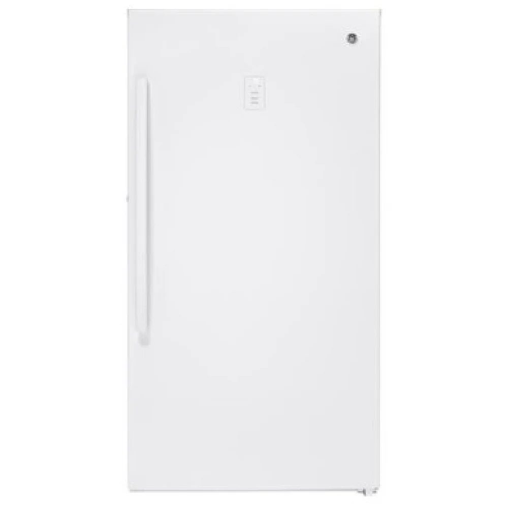 GE Upright Freezer - 33 inches, 17.3 cu. ft., white - FUF17DLRWW