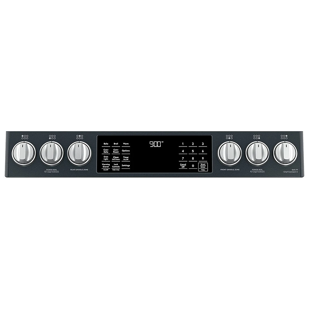 Cuisinière à biénergie GE Café – 30 pouces, 5,6 pi³, noir – CC2S900P3MD1 – Image 5