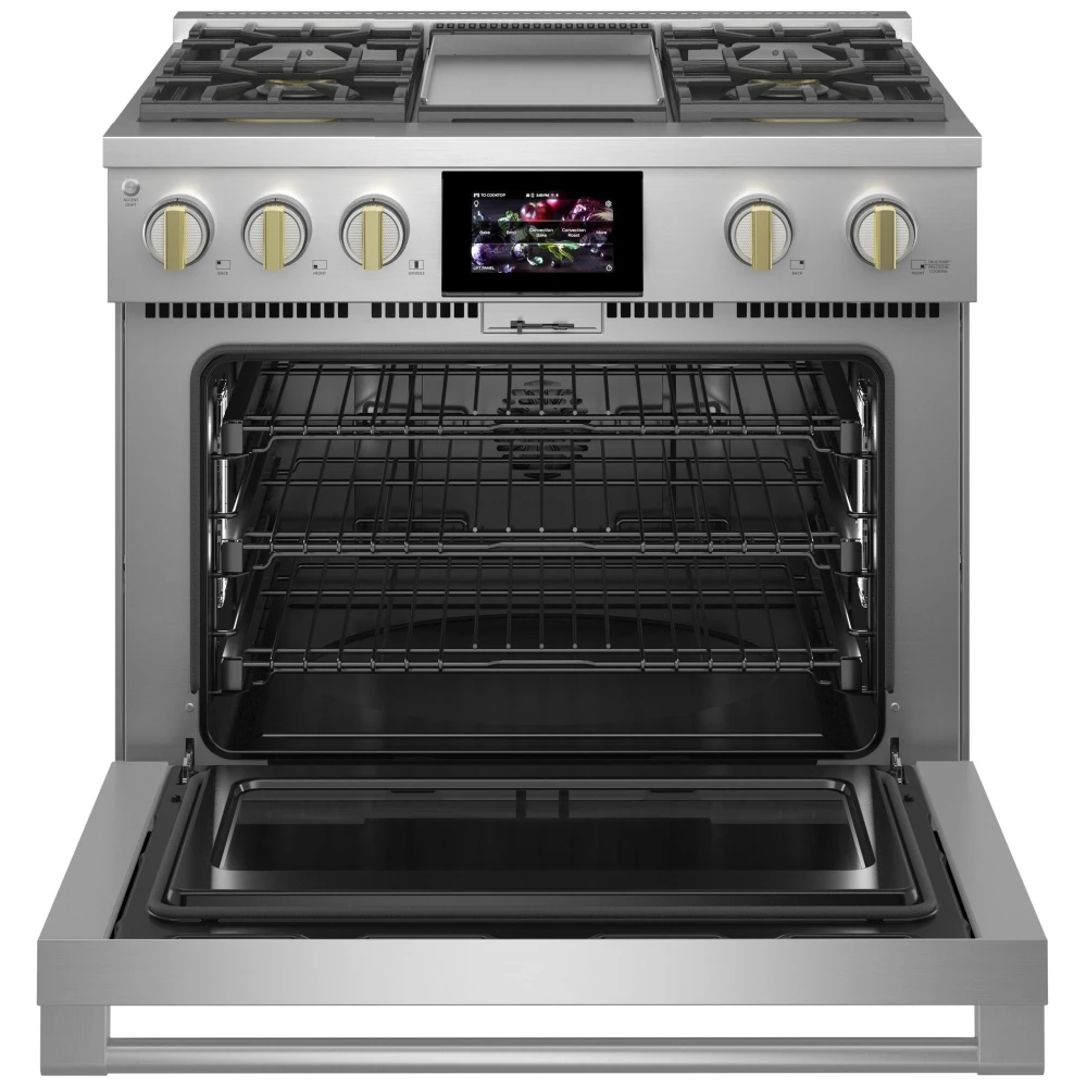 Cuisinière à biénergie Monogram – 36 pouces, 5,75 pi³, inox – ZDP364NDTSS – Image 2