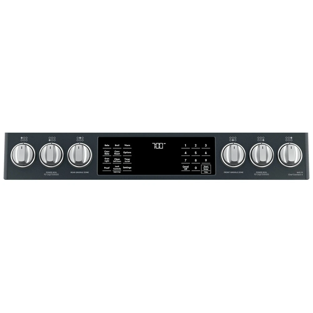 Cuisinière à gaz GE Café – 30 pouces, 5,6 pi³, noir – CCGS700P3MD1 – Image 5