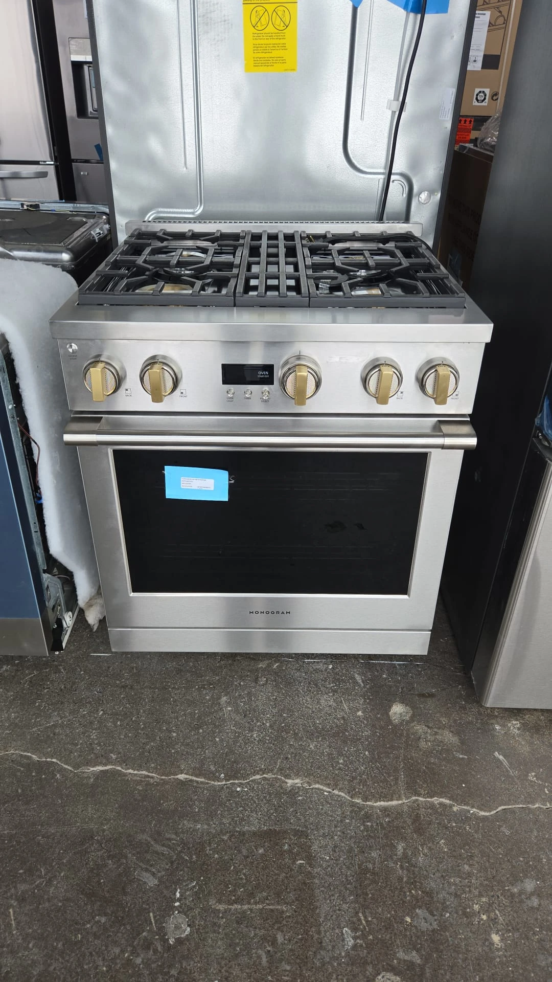 Cuisinière à gaz Monogram – 30 pouces, 5,7 pi³, inox – ZGP304NTSS – Image 6