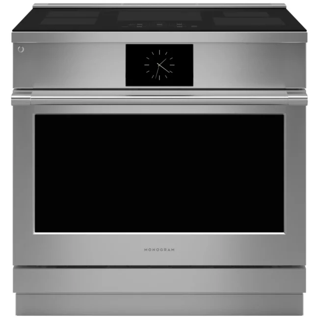 Cuisinière à induction Monogram – 36 pouces, 5,75 pi³, inox – ZHP365ETVSS