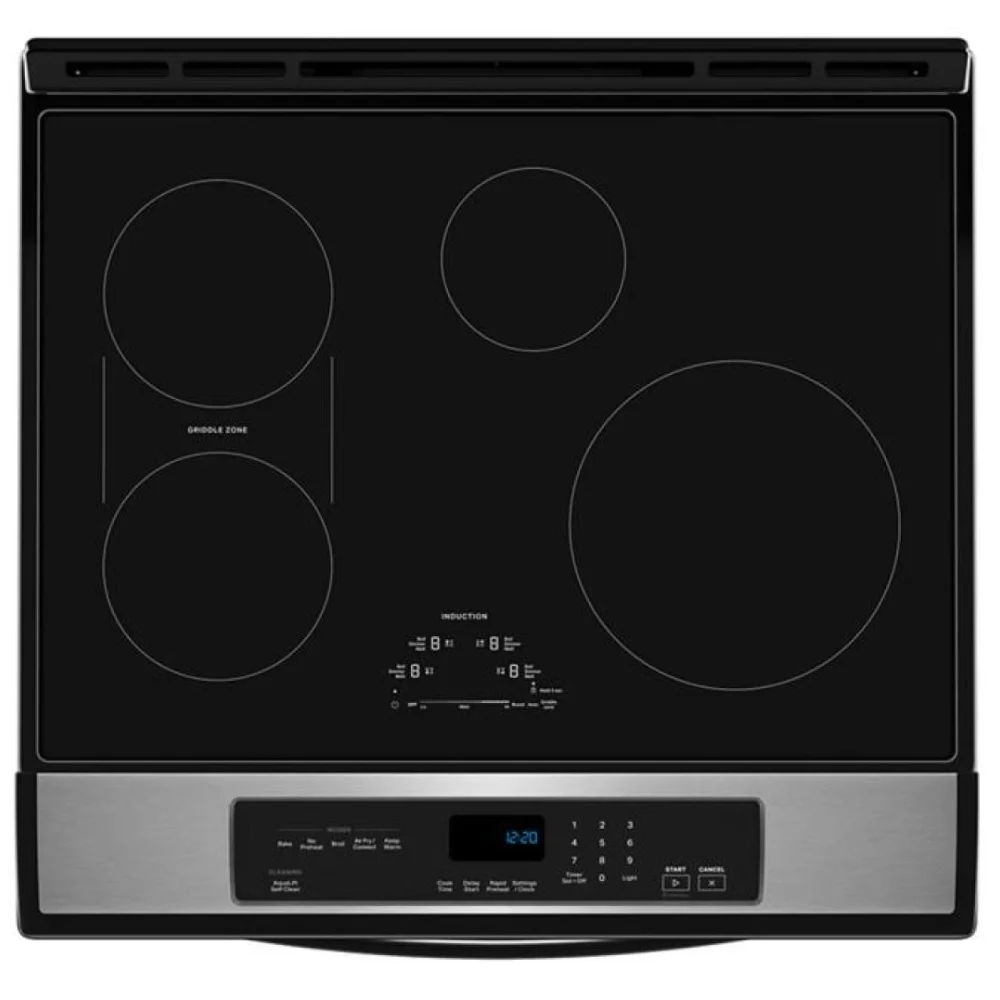 Cuisinière à induction Whirlpool – 30 pouces, 6,4 pi³, acier inoxydable – WSIS5030RZ – Image 4
