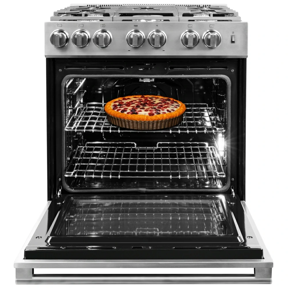 Cuisinière à gaz Blomberg – 30 pouces, 5,7 pi³, acier inoxydable – BGR30522SS – Image 3