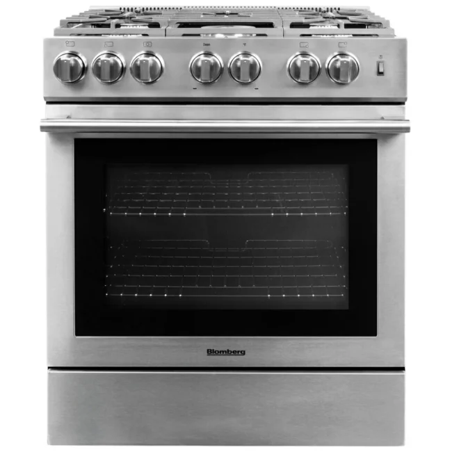 Cuisinière à gaz Blomberg – 30 pouces, 5,7 pi³, acier inoxydable – BGR30522SS