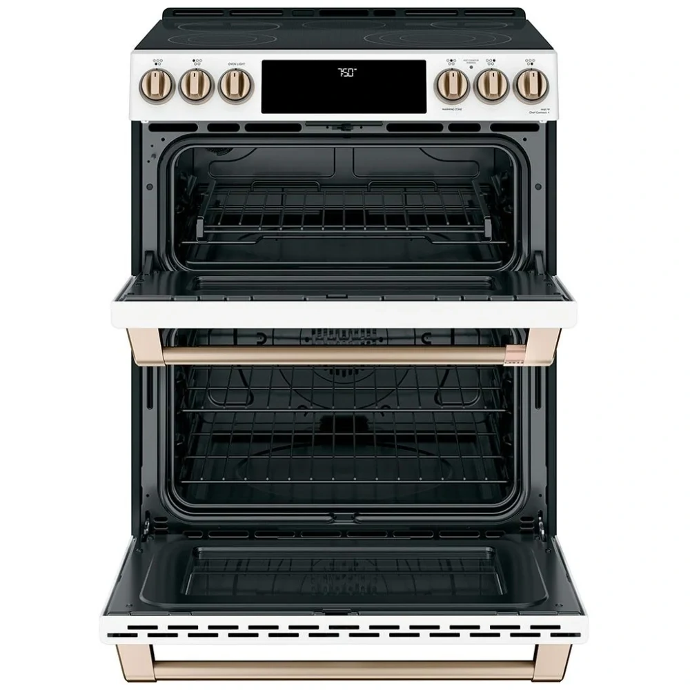 Cuisinière électrique GE Café – 30 pouces, four double 7 pi³, blanc mat – CCES750P4MW2 – Image 2