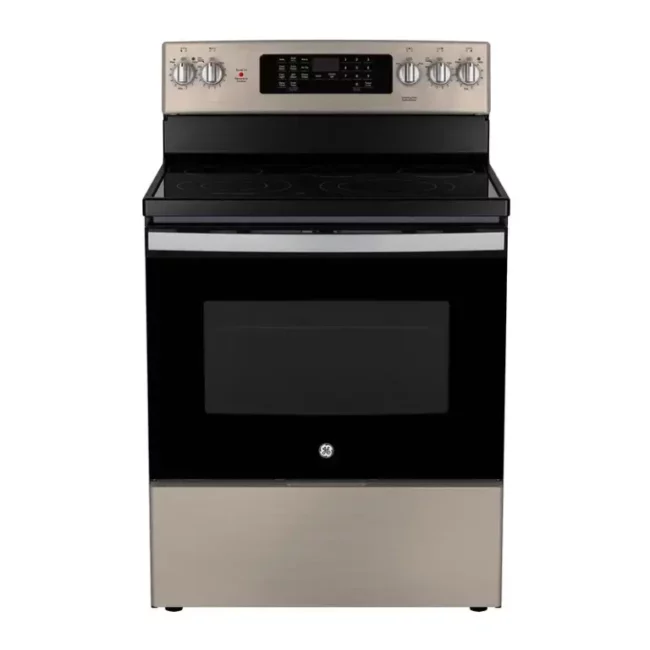 Cuisinière électrique GE 30 pouces 5 pi³ ardoise – JCB840ETES