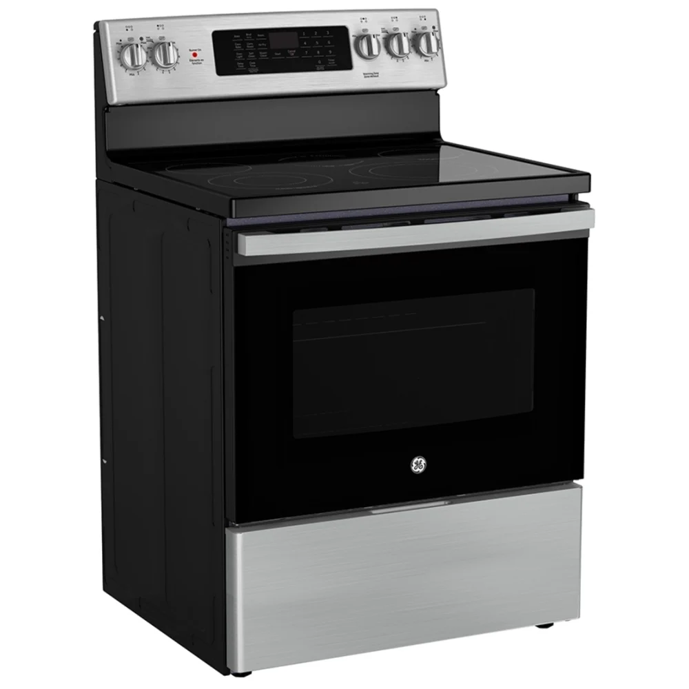 Cuisinière électrique GE – 30 pouces, 5 pi³, inox – JCB840STSS – Image 5