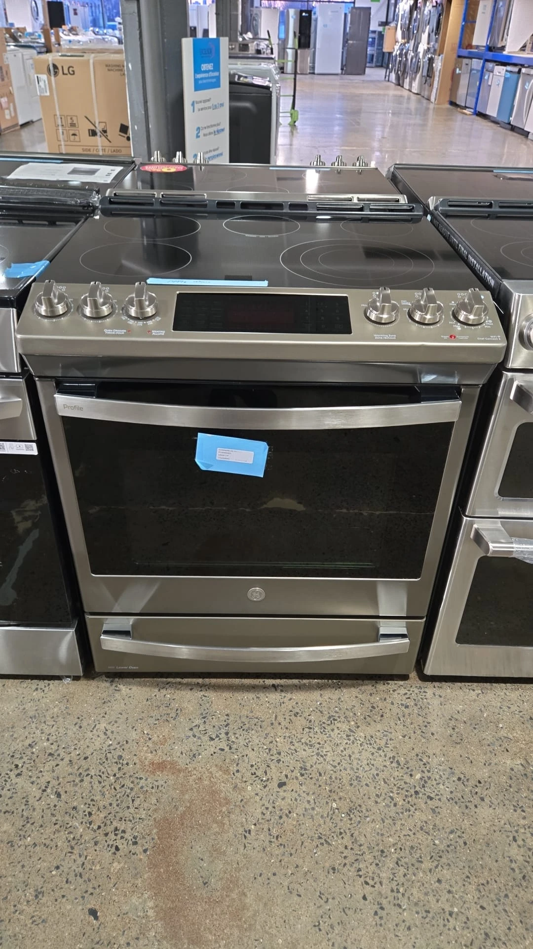 Cuisinière électrique GE Profile – 30 pouces, 6,3 pi³, ardoise – PCS940EMES – Image 5