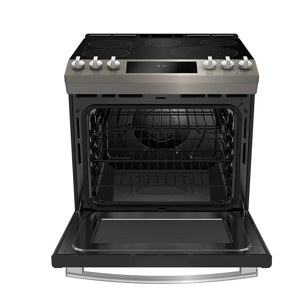 Cuisinière électrique GE Profile – 30 pouces, 6,3 pi³, ardoise – PCS940EMES – Image 2