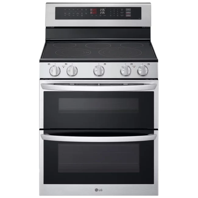 Cuisinière électrique LG – 30 pouces, 7,3 pi³, four double, inox – LDEL7324SE