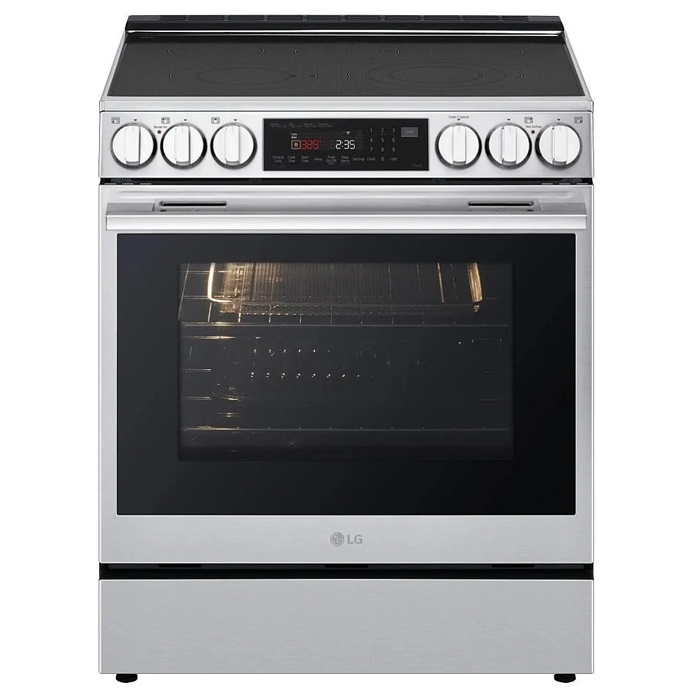 Cuisinière électrique LG – 30 pouces, 6,3 pi³, acier inoxydable – LSEL6335XE