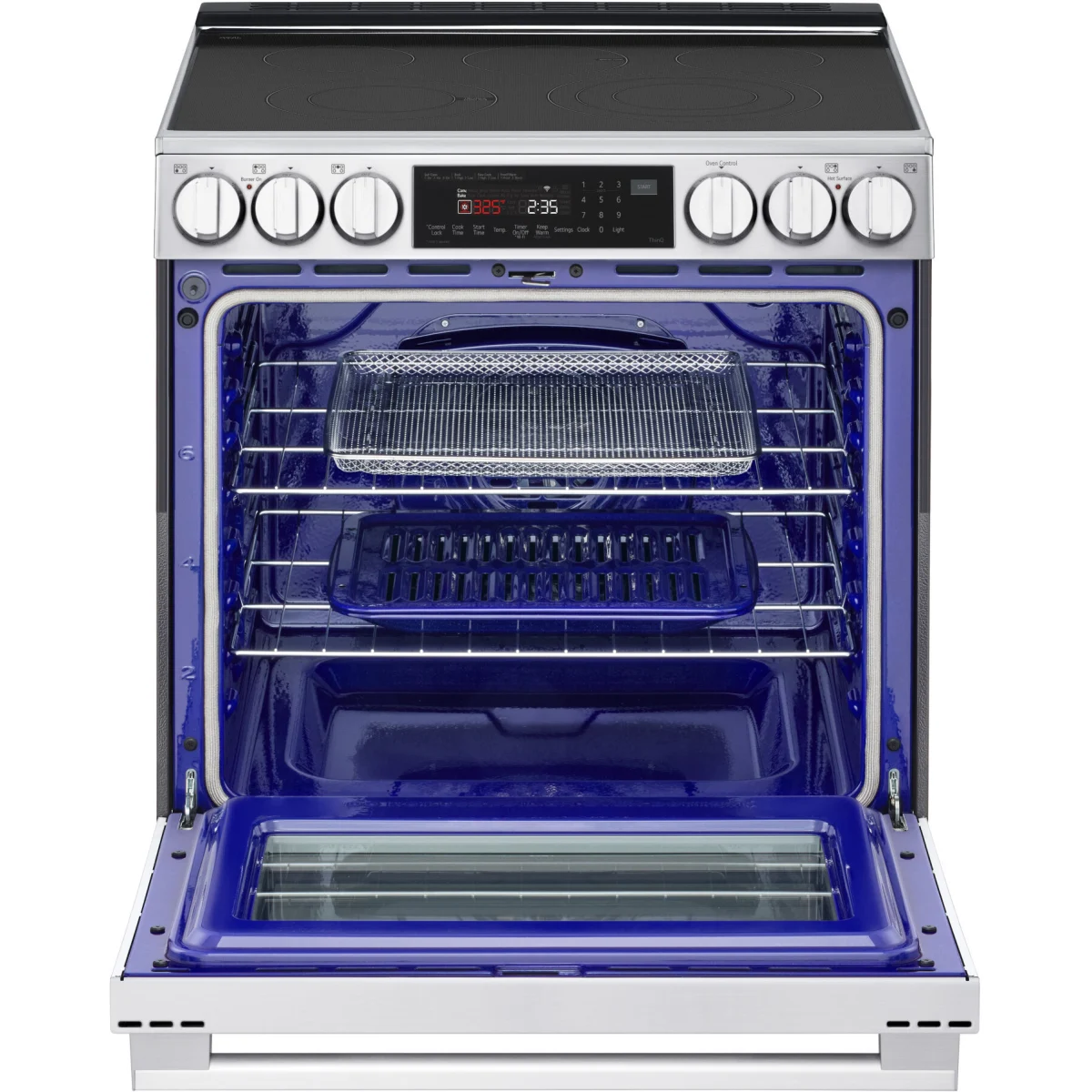 Cuisinière électrique LG – 30 pouces, 6,3 pi³, acier inoxydable – LSEL6335XE – Image 2