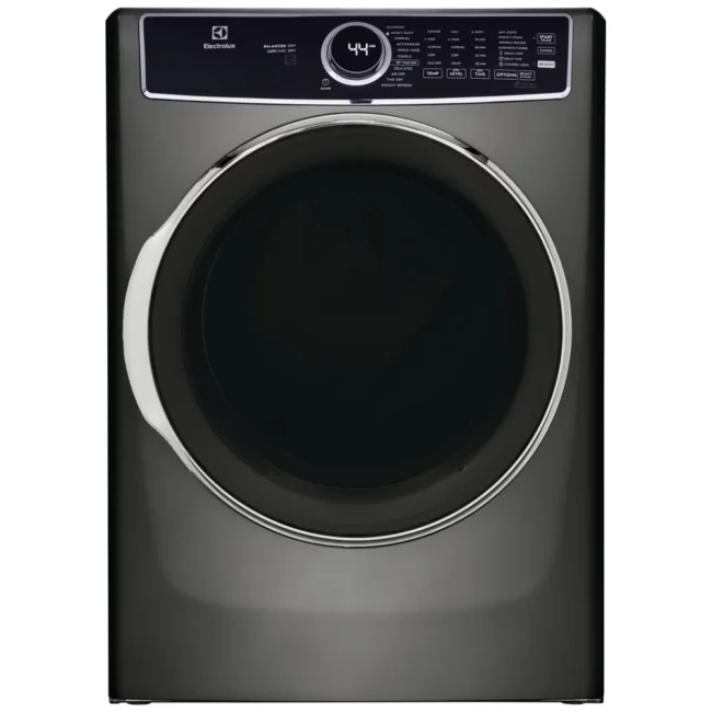 Electrolux electric front load dryer - 27 inches, 8 cu. ft., Titanium - ELFE763CAT