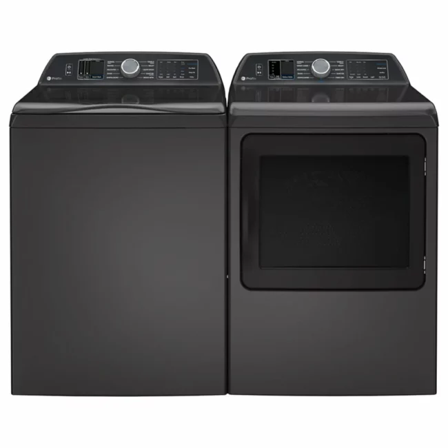 GE Profile washer and dryer set, 27 inch, Diamond grey - PTW700BPT0DG & PTD70EBMT0DG