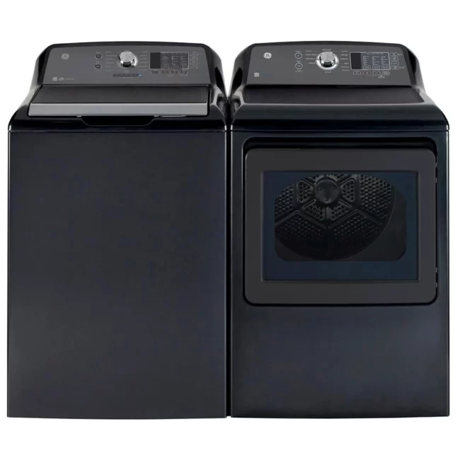 GE 27-inch washer and dryer set - graphite - GTW681BMR0DG & GTD65EBMR0DG
