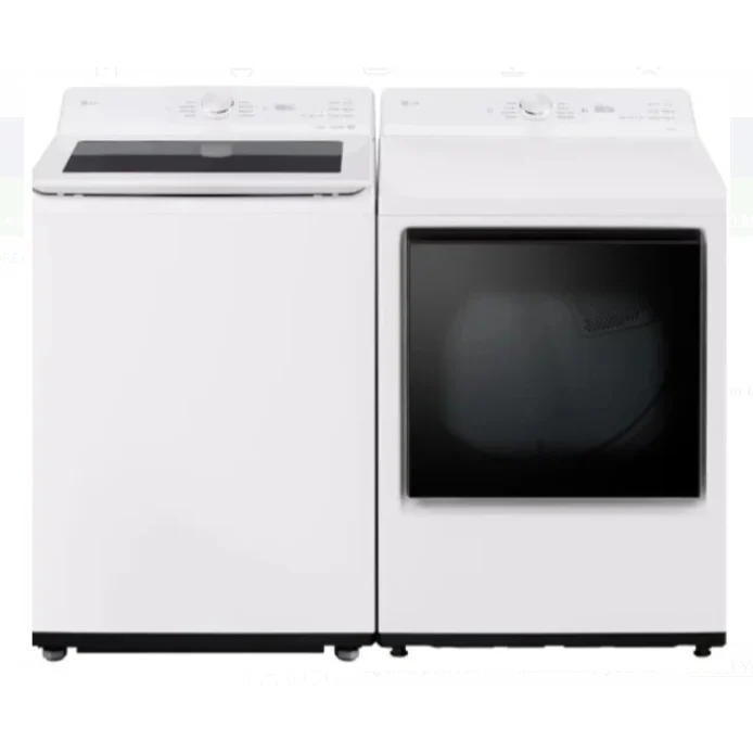LG washer & dryer set - 27 inch, white - WT8205CW & DLE8200W