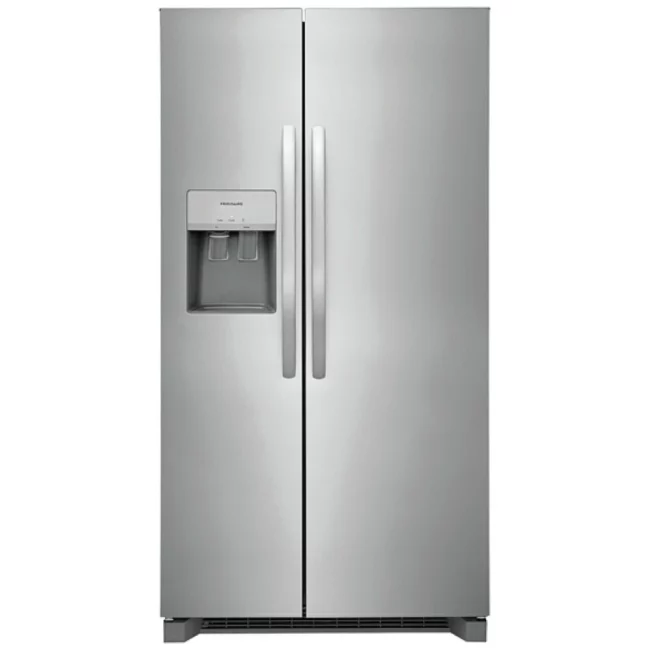 Frigidaire 36-inch side-by-side refrigerator with water and ice, stainless steel - FRSS2623AS