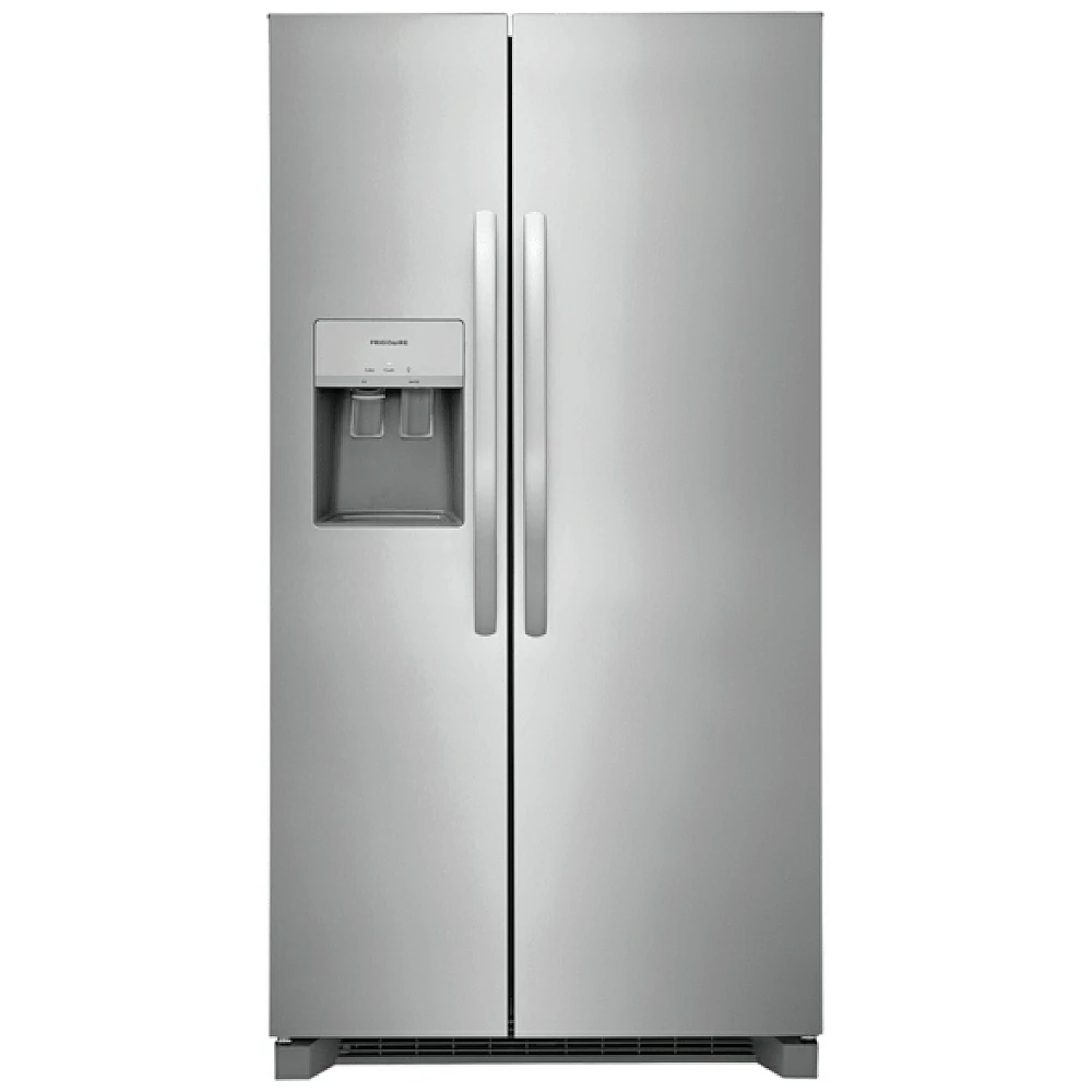 Frigidaire 36-inch side-by-side refrigerator with water and ice, stainless steel - FRSS2623AS