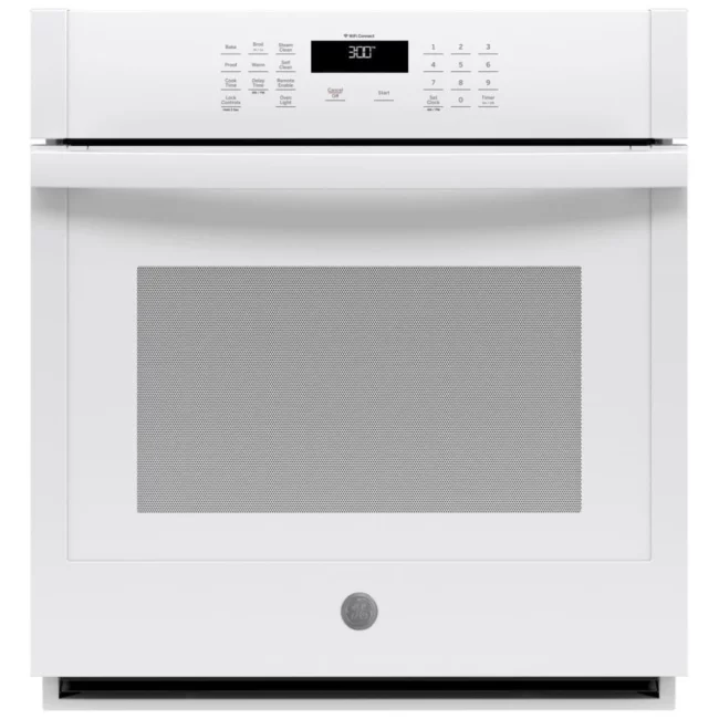 GE single built-in oven - 27 inches, 4.3 cu. ft., white - JKS3000DNWW