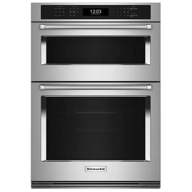 Four encastré combiné micro-ondes KitchenAid – 30 pouces, 6,4 pi³, inox – KOEC530PSS