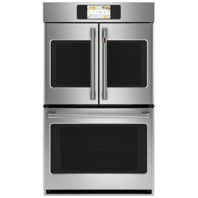 GE Café double built-in oven - 30 inches, 10 cu. ft., stainless steel - CTD90FP2NS1