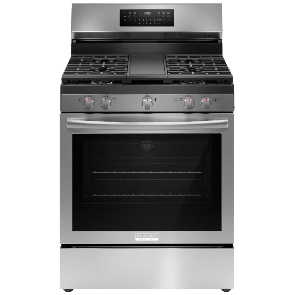 Cuisinière à gaz Frigidaire Gallery – 30 pouces, 5.1 pi³, convection, Acier inoxydable – GCRG3060BF