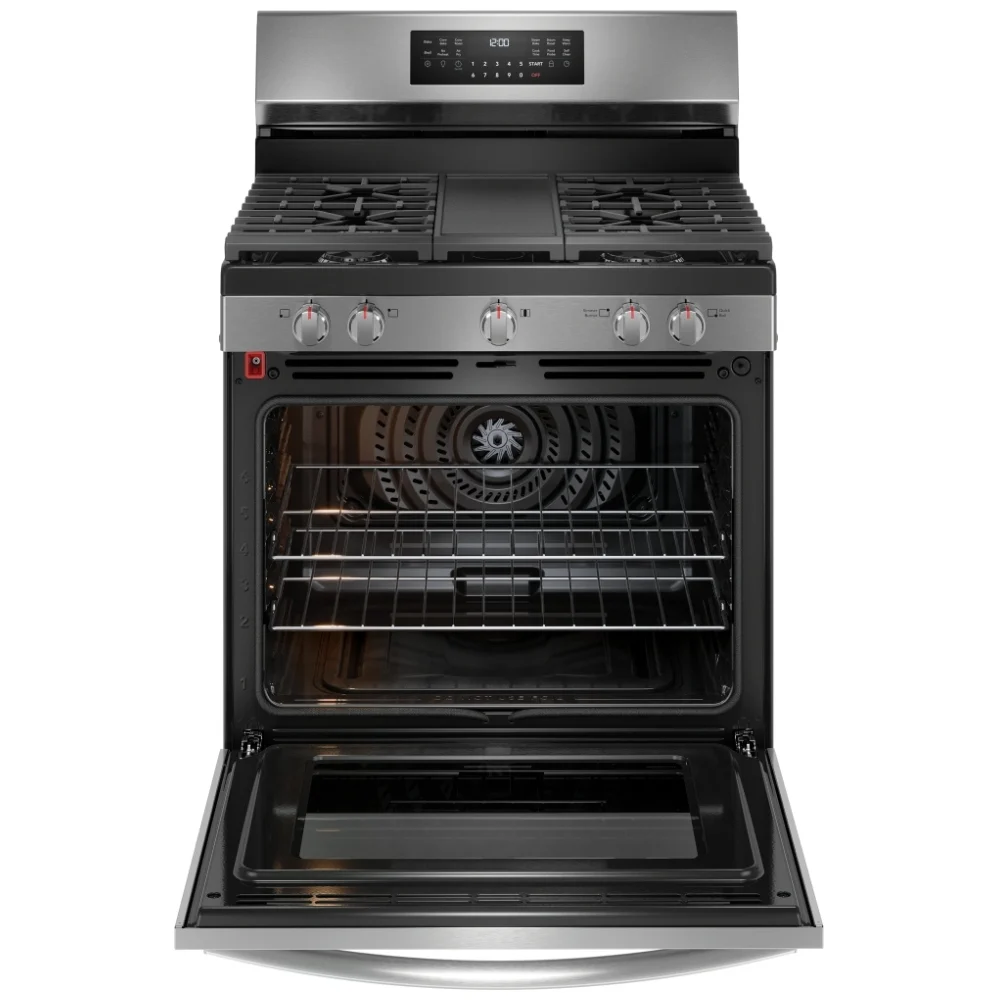 Cuisinière à gaz Frigidaire Gallery – 30 pouces, 5.1 pi³, convection, Acier inoxydable – GCRG3060BF – Image 2