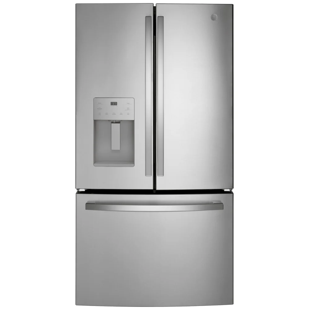 GE French door refrigerator - 36 inch, 25.6 cu. ft.,Stainless steel - GFE26JYMFS