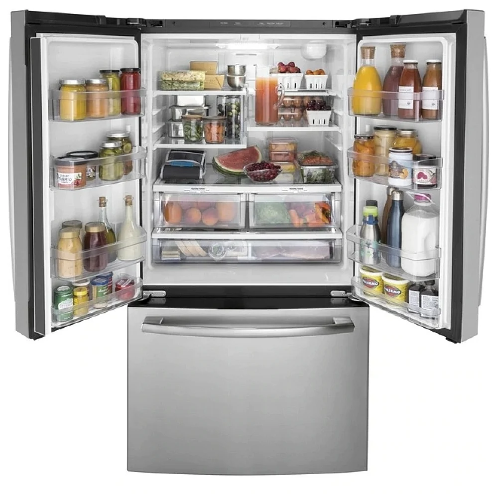 Réfrigérateur à portes françaises GE – 36 pouces, 27 pi³,Acier inoxydable – GNE27JYMFS – Image 3