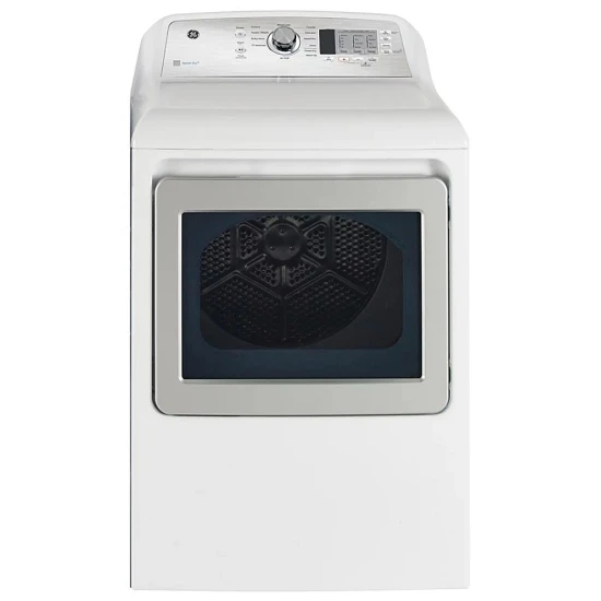 GE electric front-loading dryer, 27 inches, 7.4 cu. ft., white - GTD65EBMRWS