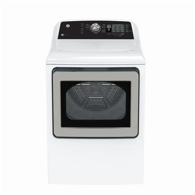 GE Electric Dryer - 27 inch, 7.4 cu. ft., 12 cycles, exhaust, white - GTD68EBMRWS