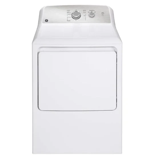 GE 6.2 cu. ft. front-loading electric dryer, white - GTX33EBMRWS