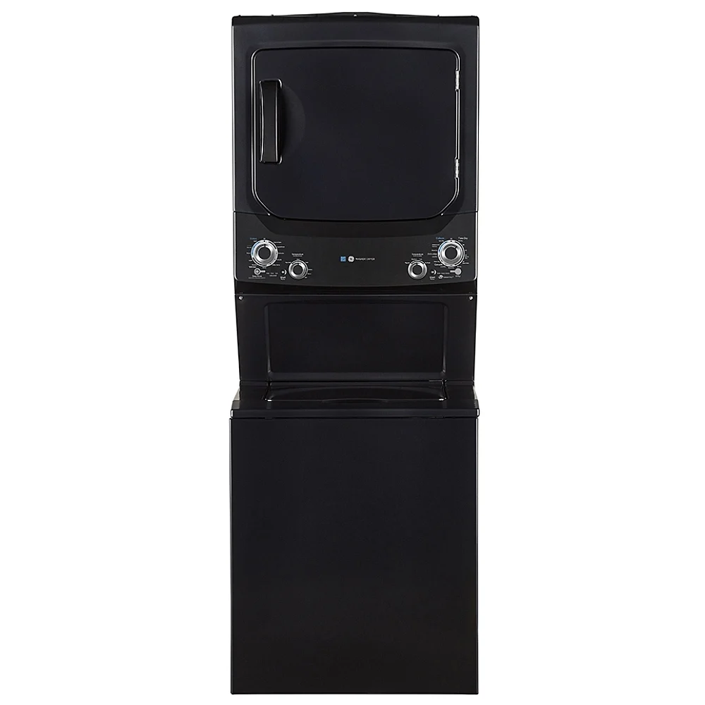 Centre de buanderie GE – 27 pouces, laveuse 4.5 pi³, sécheuse électrique 5.9 pi³, gris diamant – GUD37EEMNDG