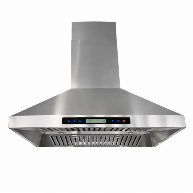 LUX island hood - 36 inch, 870 CFM, LCD, 3 speeds, LED, Stainless - KI36LCD