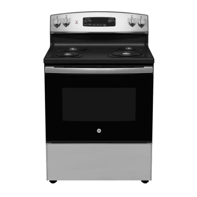 Cuisinière électrique GE, 30 pouces, inox – JCBS325SWSS
