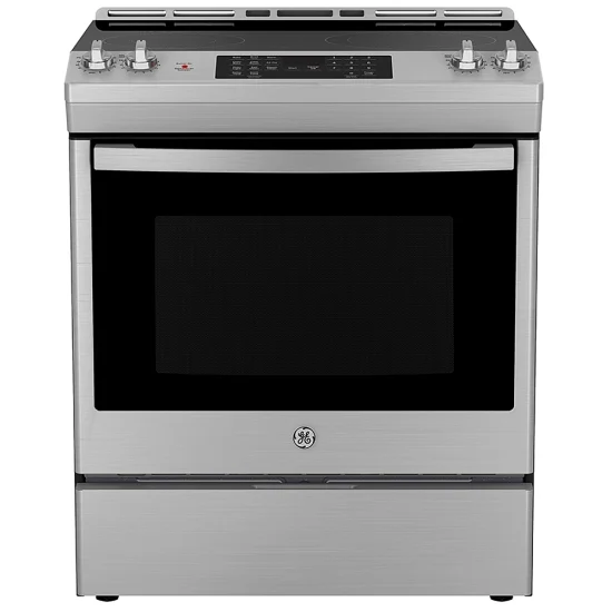 Cuisinière électrique GE, 30 pouces, convection, acier inoxydable – JCS830SVSS