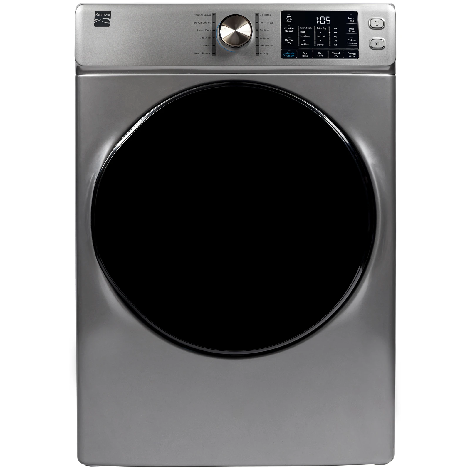 Ensemble laveuse & sécheuse Kenmore 27 pouces – 4,5 pi³ / 8,0 pi³, chargement frontal, gris diamant – 42273 & 92273 - Image 5