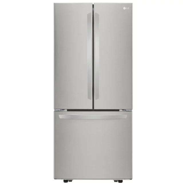 LG French door refrigerator - 30 inch, 21.8 cu. ft., Stainless steel - LRFNS2200S