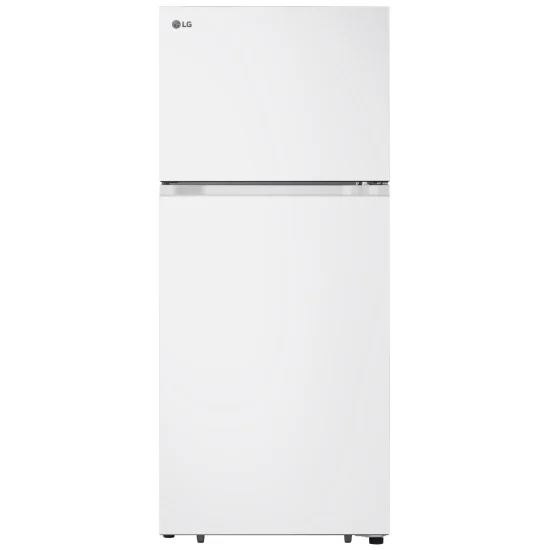 LG refrigerator with top freezer, 28-inch, white - LT18S2100W