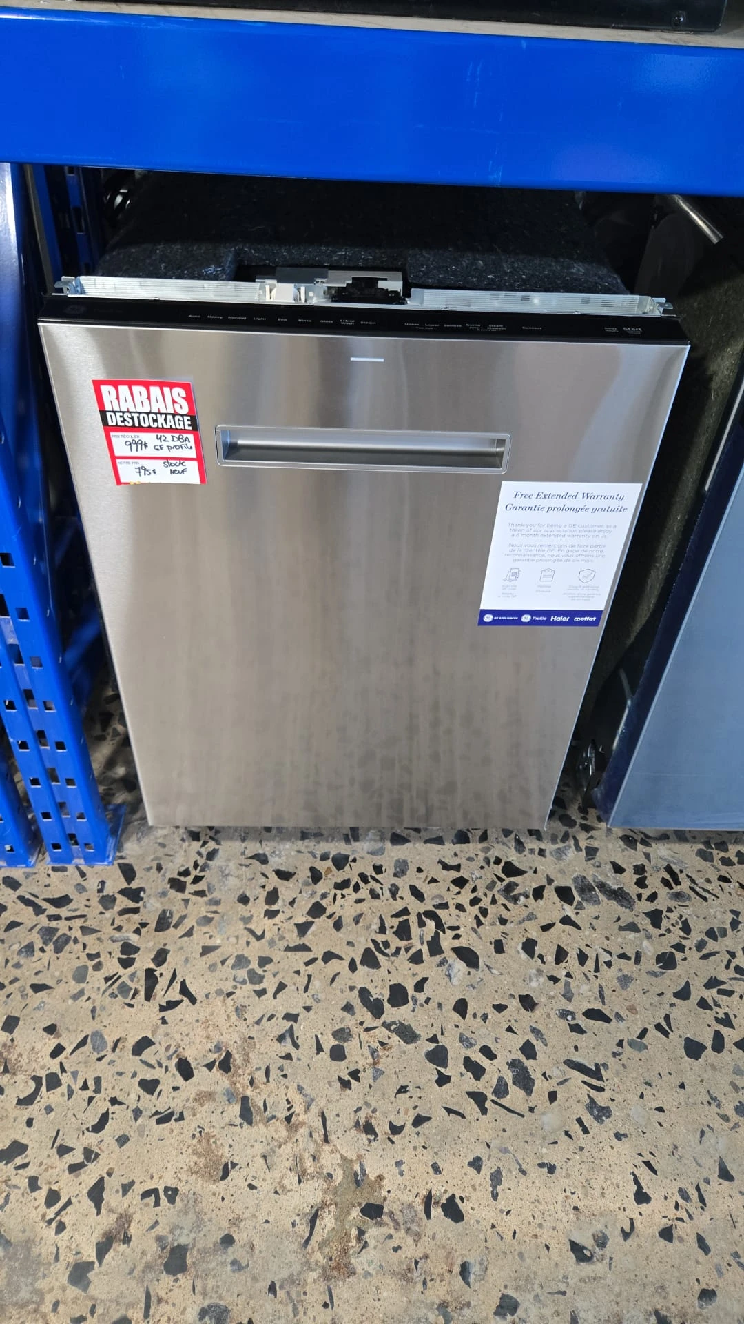 Lave-vaisselle encastrable GE Profile – 24 pouces, 42 dB, inox – PBT700SSVFS - Image 5