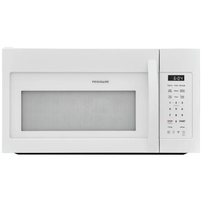 Micro-onde à hotte intégrée Frigidaire – 30 pouces, 1,8 pi³, blanc – FMOS1846BW