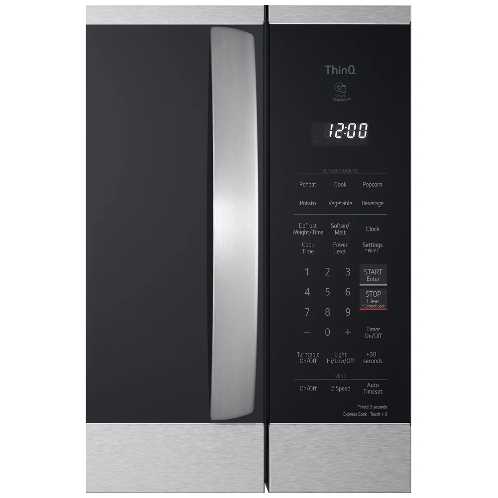 Micro-onde à hotte intégrée LG – 30 pouces, 1,8 pi³, inox – MVEM1825F – Image 3